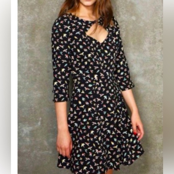 Cooperative Urban Outfitters Sparrows Fit N Flare Dress - Picture 2 of 2